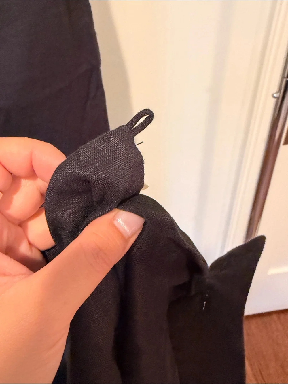 Reformation Black Linen Two Piece Set